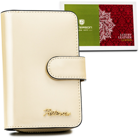 Portofele Dama - Portofel dama din piele naturala Peterson PTR-PTN 1N-602-6891 PEAR