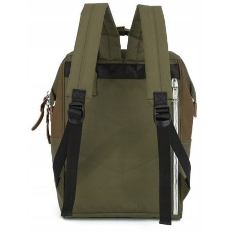 Rucsac pentru laptop impermeabil Himawari verde și maro cu port USB PTR-1881-35(1) [9]
