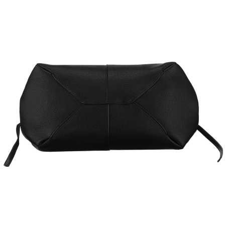 Geantă de damă neagră tip shopper din piele ecologică cu husă practică inclusă - Peterson PTR-PTN TOR-ALE-26 BLACK [10]