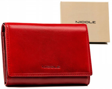 Portofele Dama - Portofel dama din piele naturala Nicole PTR-F9661 RE