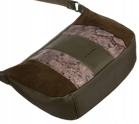 Geanta de dama din piele ecologica - David Jones PTR-6885-1 KHAKI [7]