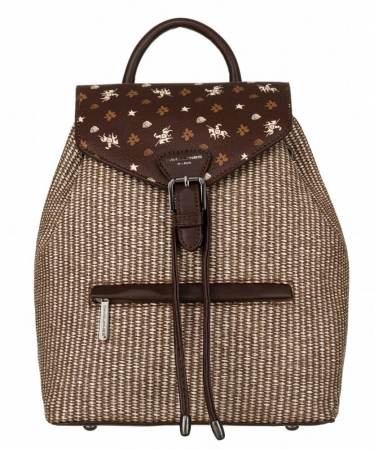 Rucsac elegant de dama din piele ecologica - David Jones PTR-6875-3 BRO [1]