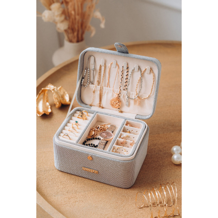 Cutie de bijuterii gri cu închidere magnetică - Peterson PTR-PTN SZK-09-3149 GREY [3]