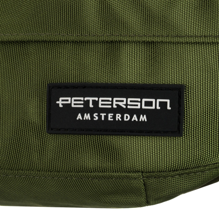 Geantă practică și spațioasă, din poliester verde, închisă cu fermoar și o capsă elegantă - Peterson PTR-PTN SWY-02-7000 GREE [6]