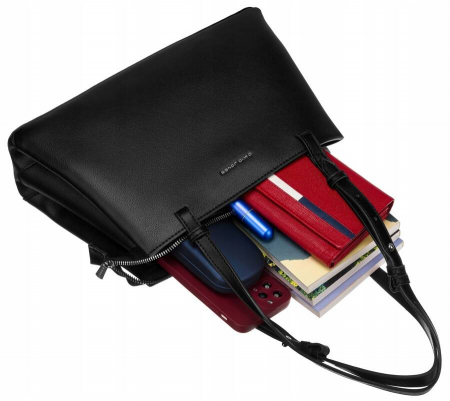 Geanta de dama clasica din piele ecologica - David Jones PTR-CM6533 BL [7]