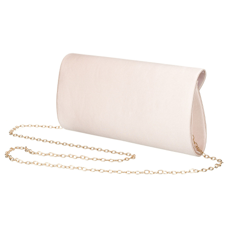 Geantă elegantă de damă bej, confecționată din material sintetic și suspendată cu un lanț - Rovicky PTR-R-XS029-3-0788 BEIGE [2]