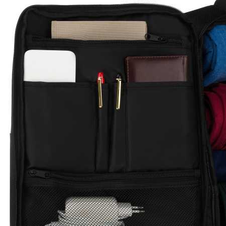 Rucsac de călătorie negru din poliester cu bretele reglabile - Peterson PTR-PTN HY243-7062 BLACK [23]
