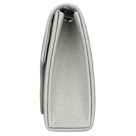 Geantă tip clutch cu sclipici argintiu și un lanț elegant - Rovicky PTR-R-XS030-2-0856 SILVE [3]