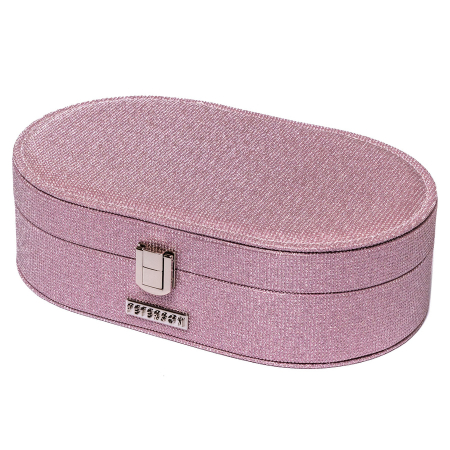Cutie de bijuterii roz cu oglindă încorporată - Peterson PTR-PTN SZK-12-5967 PINK [5]