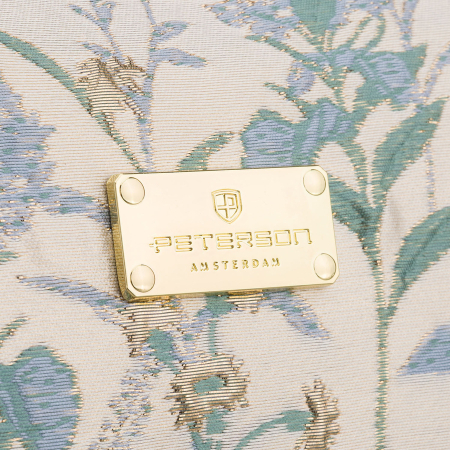 Geantă cosmetică albastră din poliester cu un compartiment și model floral - Peterson PTN KOS-DA-13-3439 B [3]