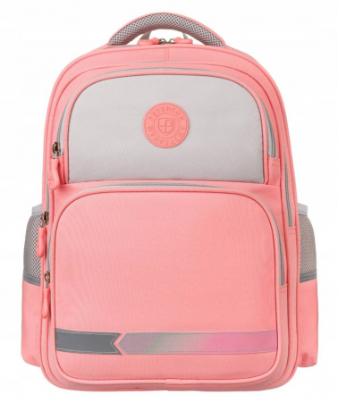 Rucsac de scoala roz din poliester respirabil - Peterson PTR-PTN PS1-6043 PI [1]