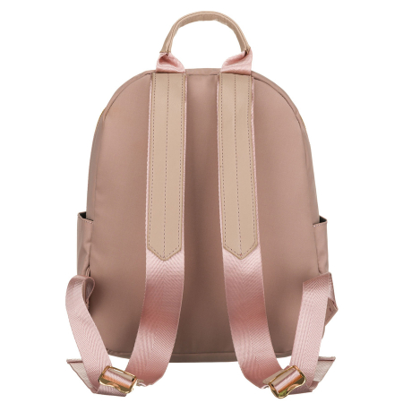 Rucsac mic de damă din nailon și piele ecologică roz - Peterson PTR-PTN JN-17-0436 PINK [10]