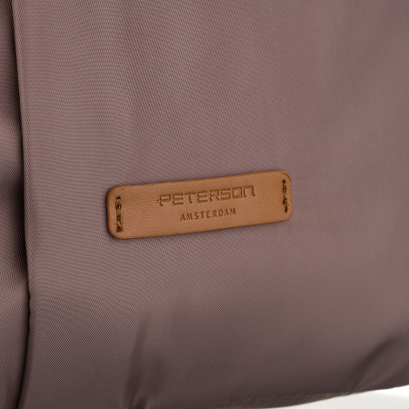 Rucsac bej pentru femei din nailon cu bretele reglabile - Peterson PTR-PTN JN-09-0061 BEIGE [15]