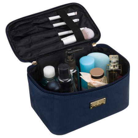Geantă cosmetică din material sintetic bleumarin cu mâner practic - Peterson PTN KOS-DA-11P NAVY [4]