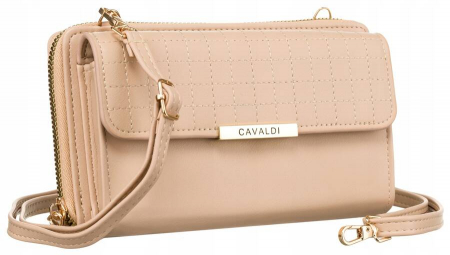 Genti Dama - Mini portofel elegant cu o curea lunga, detasabila - 4U Cavaldi PTR-M-17-1460 BE