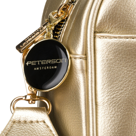 Geantă de damă aurie strălucitoare, din piele ecologică, de la Peterson PTR-PTN STY-2-PIL GOLD [2]