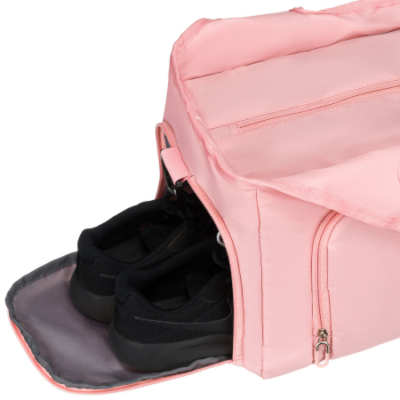 Geantă de weekend roz din poliester cu închidere cu fermoar - Peterson PTR-PTN 24480 PINK-PINK [6]