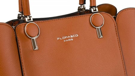 Geanta de dama incapatoare din piele ecologica - Flora&Co PTR-F2581 CAMEL [4]