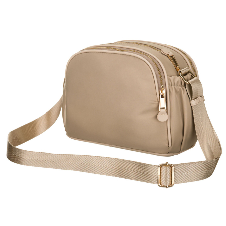 Geantă de damă bej din nailon cu șase buzunare suplimentare - Peterson PTR-PTN JN-15-0320 BEIGE [12]