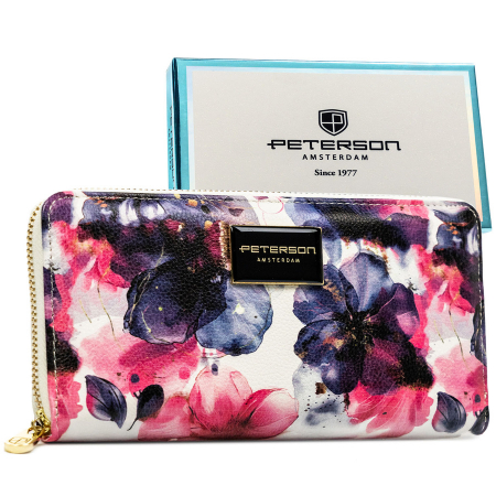 Portofele Dama - Portofel din piele pentru femei Peterson PTR-PTN PX25-PF1 ROSE