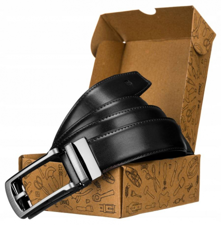  Paski - Curea barbati din piele naturala Peterson PTR-PTN AB35-125-01 BL