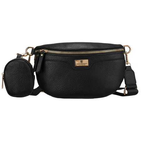 Geantă de damă din piele ecologică de culoare neagră - Peterson PTR-PTN MIS-17-5409-BLAC [2]