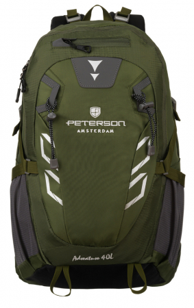Rucsac de drumeție sport verde aventură cu fluier de salvare - Peterson PTR-PTN JPS-01-8474 GREE [3]