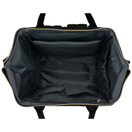 Rucsac de damă din poliester gri și negru, perfect pentru bagaj de mână - Peterson PTR-PTN ALFA BL-BL [17]