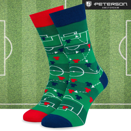 Set de șosete bărbătești cu motiv de fotbal, mărimile 38-44 - Peterson PTR-PTN SML-S3W-FB-38-44 [15]