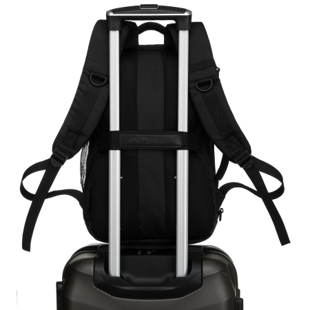 Rucsac de călătorie negru din poliester, perfect pentru bagajul de mână - Peterson PTR-PTN BIELIK-6491 BLAC [5]
