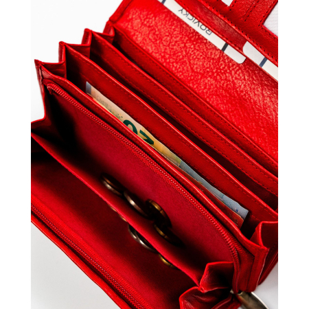 Portofel dama din piele naturala Rovicky PTR-R-D1521-NCD-BL RED [4]