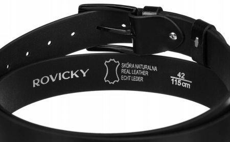 Curea bărbătească din piele cu cataramă clasică - Rovicky PTR-RV-27 [4]