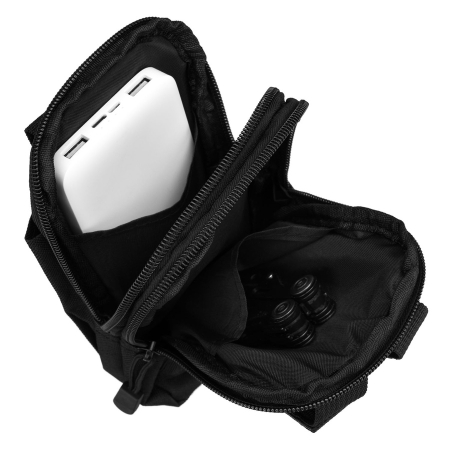 Husă neagră pentru centură, confecționată din poliester rezistent - Rovicky PTR-R-064-9237 BLACK [9]