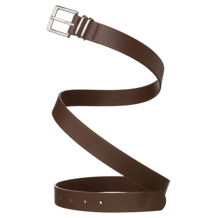 Curea universală, îngustă, pentru femei, din piele ecologică kaki, cu cataramă argintie - Peterson PTR-PTN STU-16S1 [5]