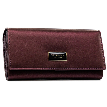 Portofel din piele pentru femei Peterson PTR-PTN PS122-HNL PURPLE [1]