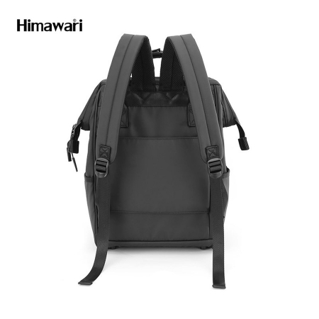 Rucsac negru din nylon impermeabil echipat cu un port USB - Himavari PTR-1884-05 [2]