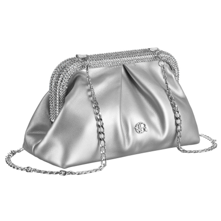 Geantă de damă elegantă, argintie, din piele ecologică - Rovicky PTR-R-XS020-4184 SILVER [1]