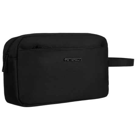 Accesorii Barbati - Geantă pentru cosmetice de călătorie din poliester neagră pentru bărbați - Peterson PTR-PTN KOS-YG-01 BLACK