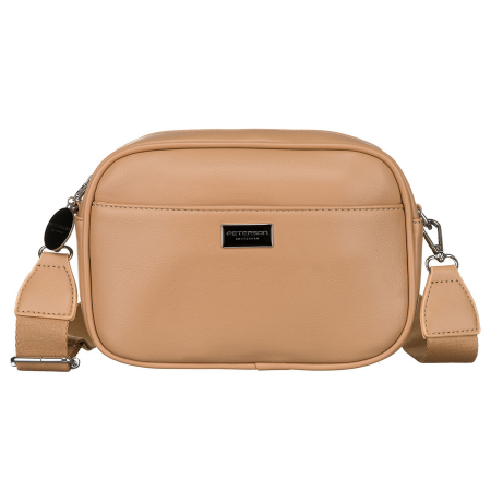 Geantă de damă urbană, bej, din piele ecologică, geantă crossbody Peterson PTR-PTN STY-2-PIL BAIGE [1]