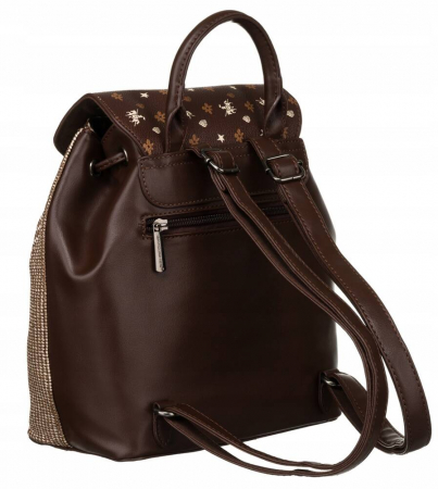 Rucsac elegant de dama din piele ecologica - David Jones PTR-6875-3 BRO [2]