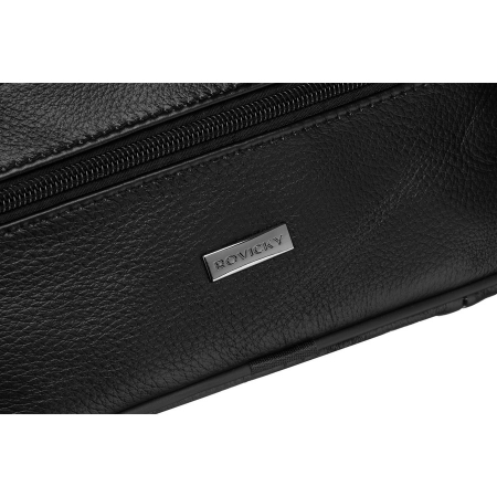 Geanta barbateasca din piele neagra cu buzunare exterioare - Rovicky PTR-R-13208-2099 BLACK [3]