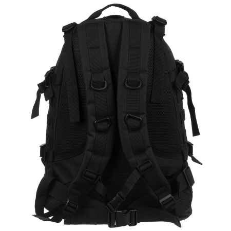 Rucsac militar negru cu bretele reglabile, trei compartimente - Peterson PTR-PTN BL003-8069 BLACK [8]