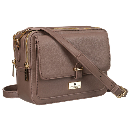 Geantă de damă maro din piele ecologică - Peterson PTR-PTN TOR-ALE-21 PUR [1]