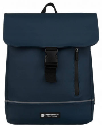 Rucsac solid de oraș din material sintetic cu husă inclusă - Peterson PTR-PTN EB97-6526 NA [1]
