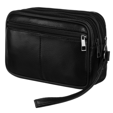 Geanta pentru barbati din piele naturala neagra cu maner confortabil - Rovicky PTR-R-13211-2129 BLACK [2]