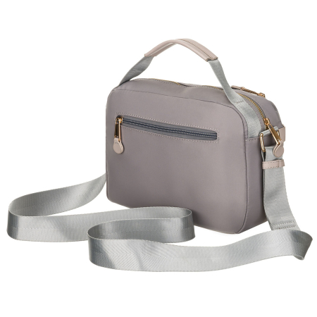 Geantă de damă gri din nailon cu închidere cu fermoar - Peterson PTR-PTN JN-13-0269 GRAY [7]