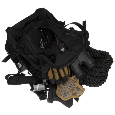 Rucsac militar negru cu curele de compresie - Peterson PTR-PTN BL076-8083 BLACK [13]