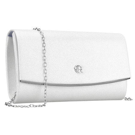 Import - Geantă elegantă de damă, de culoare argintie, din piele ecologică, suspendată cu lanț - Rovicky PTR-R-XS028-1-0597 SILVE
