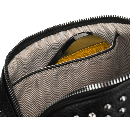 Geantă elegantă de damă din piele ecologică de culoare neagră tip borseta - Peterson PTR-PTN MIS-09-2072 BLAC [7]