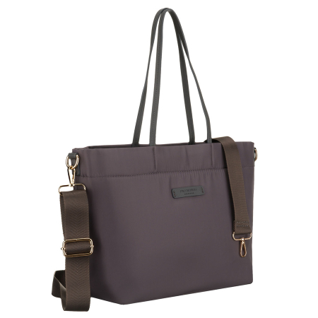 Apparel & Accessories  - Geantă de damă gri din nailon cu curea detașabilă și reglabilă - Peterson PTR-PTN JN-10-0139 GRAY